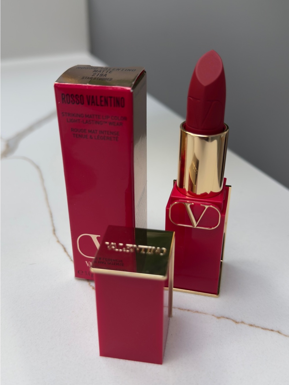 Valentino Rosso Valentino Matte Lipstick in 219A Star Studded